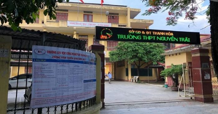Trường THPT Nguyễn Trãi nơi xảy ra sự việc (Nguồn:internet)
