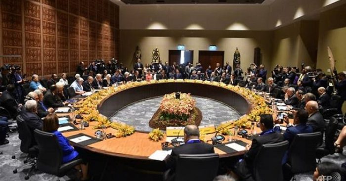 Bất đồng về vấn đề thương mại giữa các nước, đặc biệt giữa Mỹ và Trung Quốc, đã cản trở lãnh đạo các nền kinh tế APEC đưa ra tuyên bố chung bế mạc hội nghị. (Ảnh qua Reuters)