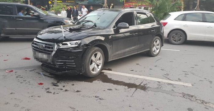 Xe Audi Q5 sau tai nạn.(Nguồn: Internet)