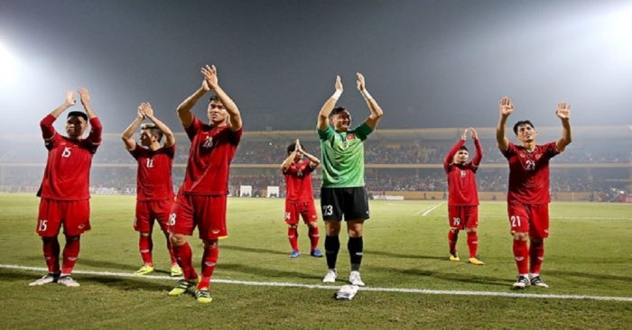 Tuyển Việt Nam vượt qua vòng bảng AFF Cup 2018 mà không để thủng lưới. (Ảnh: Internet)