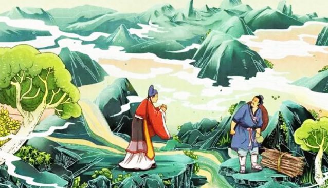 Trong câu chuyện về Bát Tiên, Lã Động Tân cũng hóa thành người hành khất, giúp đỡ một người con có hiếu trở thành thần y.