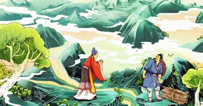 Trong câu chuyện về Bát Tiên, Lã Động Tân cũng hóa thành người hành khất, giúp đỡ một người con có hiếu trở thành thần y.