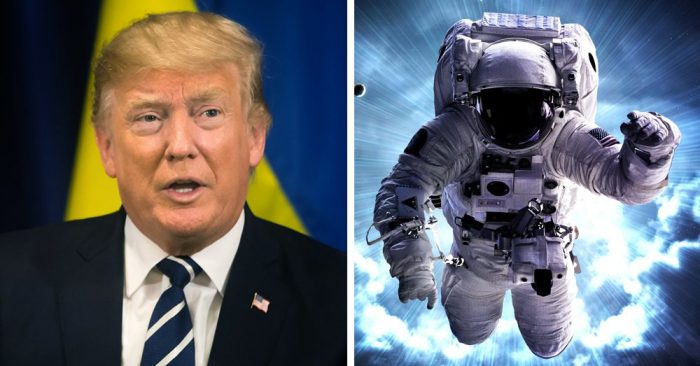 Đang có một trận chiến gay cấn giữa Tổng thống Trump và Chính phủ ngầm trong việc giành quyền kiểm soát các chương trình không gian. (Ảnh qua CE)