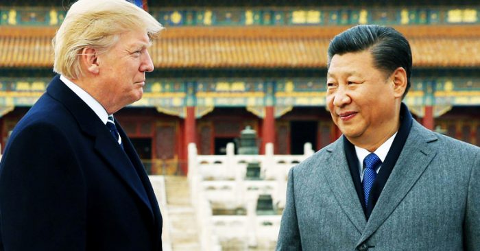 Chủ tịch Trung Quốc Tập Cận Bình và Tổng thống Mỹ Donald Trump.