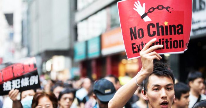 Người biểu tình Hồng Kông phản đối dự luật dẫn độ.