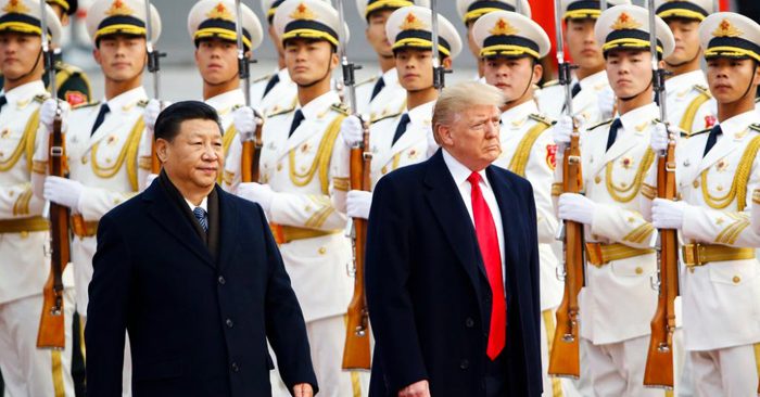 Chủ tịch Trung Quốc Tập Cận Bình và Tống thống Mỹ Donald Trump.